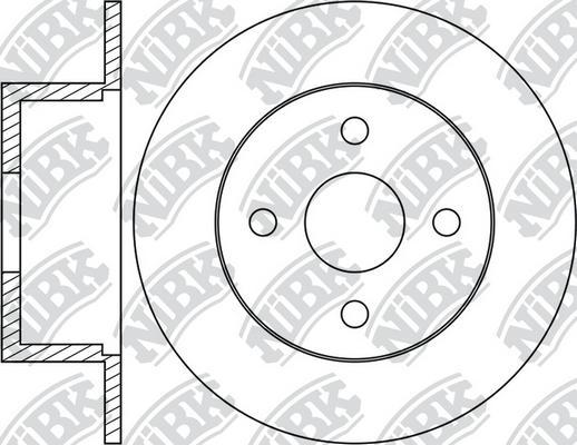 NiBK RN1747 - Гальмівний диск autocars.com.ua