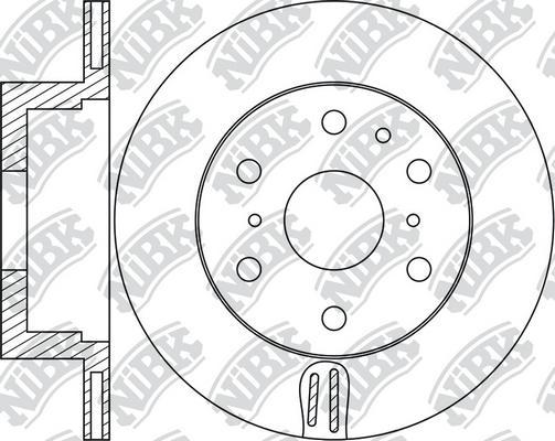 NiBK RN1757 - Гальмівний диск autocars.com.ua