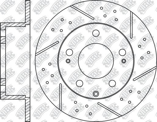 NiBK RN1786DSET - Экономичный тормозной диск avtokuzovplus.com.ua