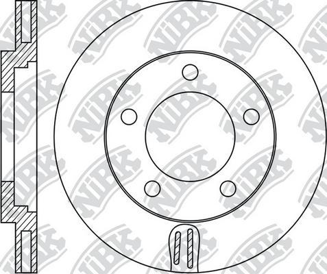 NiBK RN1809 - Тормозной диск avtokuzovplus.com.ua