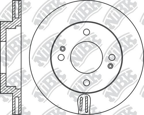 NiBK RN1812 - Тормозной диск avtokuzovplus.com.ua