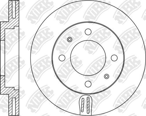 NiBK RN1826 - Тормозной диск avtokuzovplus.com.ua