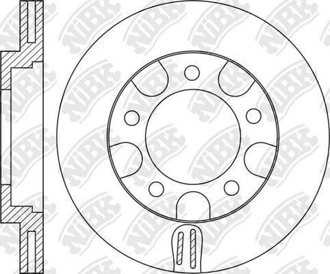 NiBK RN1828 - Тормозной диск avtokuzovplus.com.ua