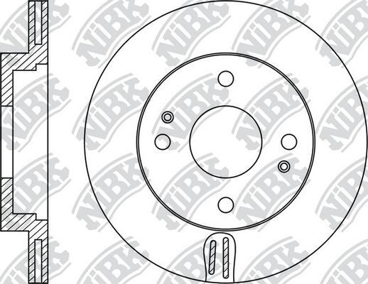 NiBK RN1834 - Тормозной диск avtokuzovplus.com.ua