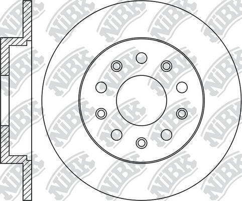 NiBK RN1867 - Гальмівний диск autocars.com.ua