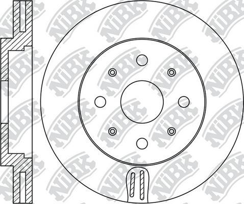 NiBK RN1868 - Тормозной диск avtokuzovplus.com.ua