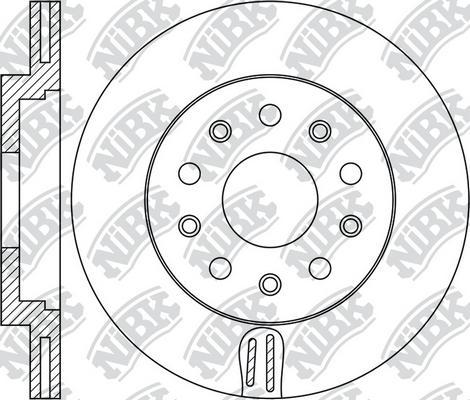 NiBK RN1872 - Тормозной диск avtokuzovplus.com.ua