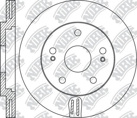 NiBK RN1912 - Гальмівний диск autocars.com.ua