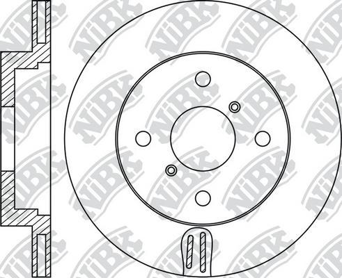 NiBK RN1921 - Гальмівний диск autocars.com.ua