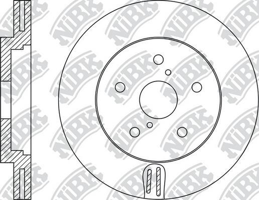 NiBK RN1931 - Гальмівний диск autocars.com.ua