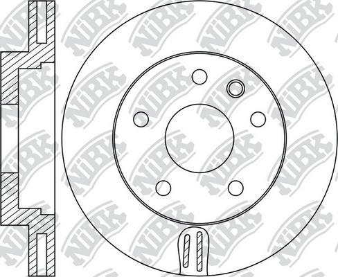 NiBK RN1940 - Тормозной диск avtokuzovplus.com.ua