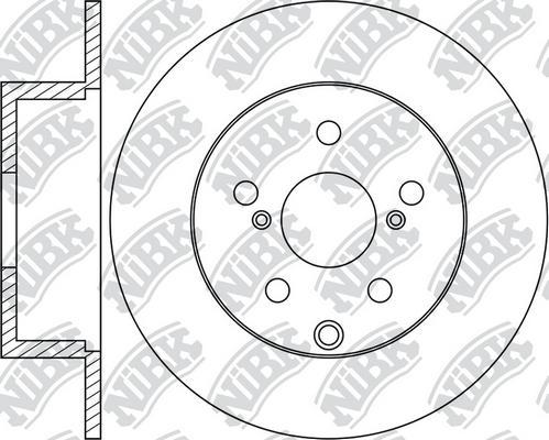 NiBK RN1943 - Гальмівний диск autocars.com.ua