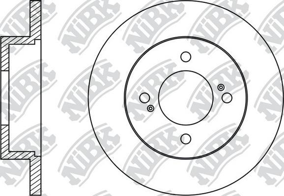 NiBK RN1986 - Гальмівний диск autocars.com.ua
