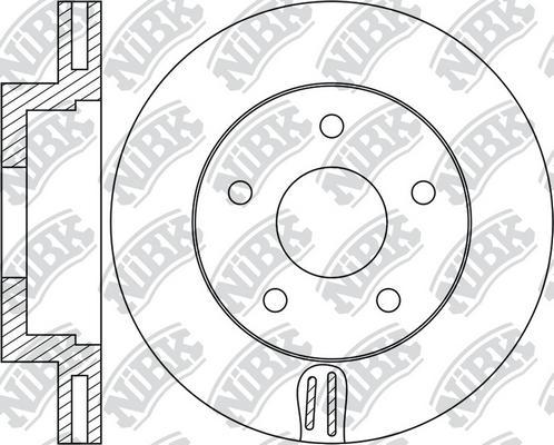 NiBK RN1991 - Тормозной диск avtokuzovplus.com.ua