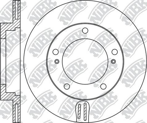 NiBK RN1998 - Гальмівний диск autocars.com.ua