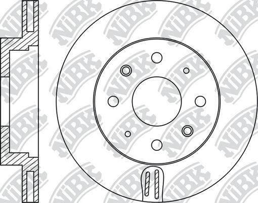 NiBK RN2003 - Тормозной диск avtokuzovplus.com.ua
