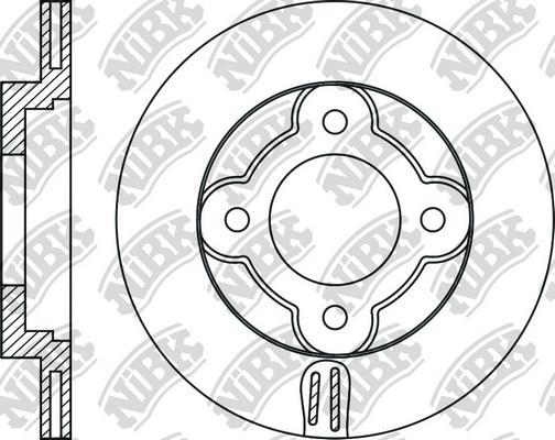 NiBK RN2017 - Гальмівний диск autocars.com.ua
