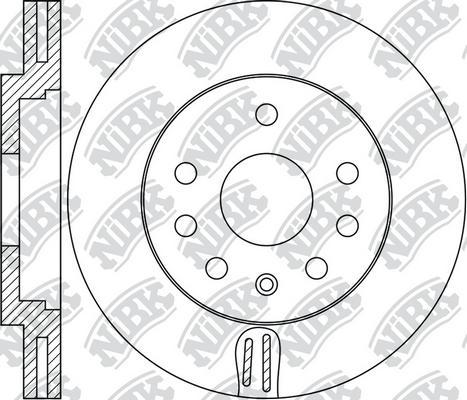 NiBK RN2027 - Тормозной диск avtokuzovplus.com.ua