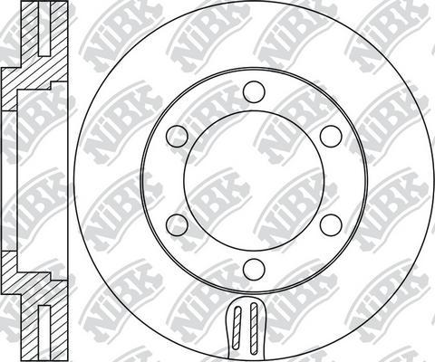 NiBK RN2033 - Гальмівний диск autocars.com.ua