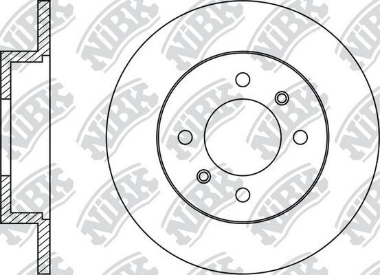 NiBK RN2035 - Гальмівний диск autocars.com.ua