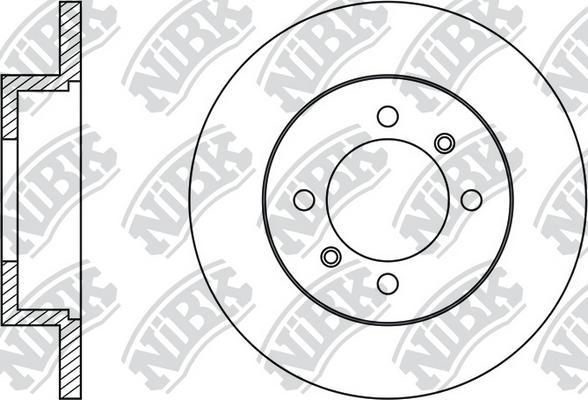 NiBK RN2036 - Гальмівний диск autocars.com.ua