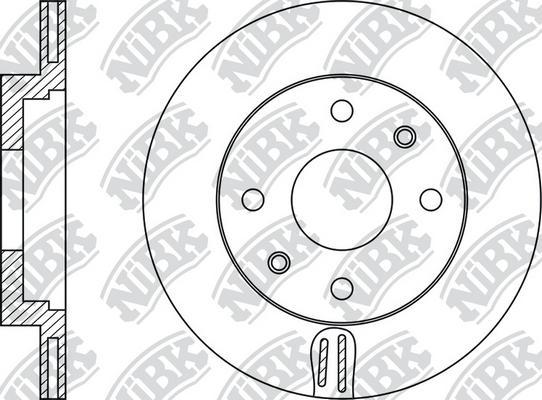 NiBK RN2041 - Гальмівний диск autocars.com.ua