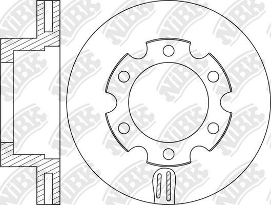 NiBK RN2048 - Гальмівний диск autocars.com.ua
