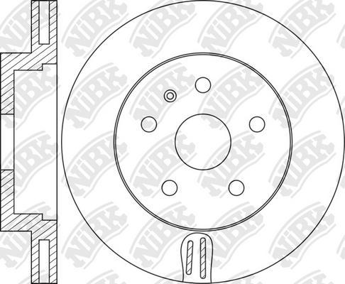 NiBK RN2065 - Гальмівний диск autocars.com.ua