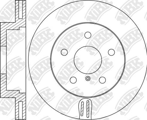 NiBK RN2070 - Тормозной диск avtokuzovplus.com.ua