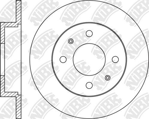 NiBK RN2081 - Тормозной диск avtokuzovplus.com.ua