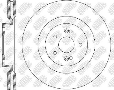 NiBK RN2305 - Гальмівний диск autocars.com.ua
