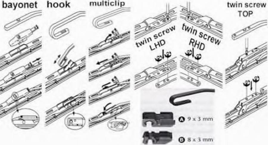 Nipparts DM-553 - Щетка стеклоочистителя autodnr.net