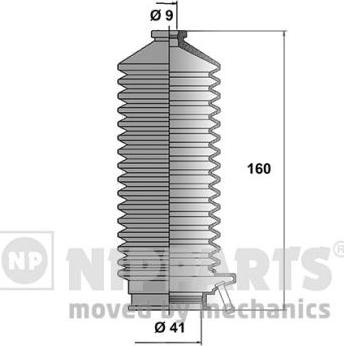 Nipparts J2841003 - Комплект пыльника, рулевое управление autodnr.net