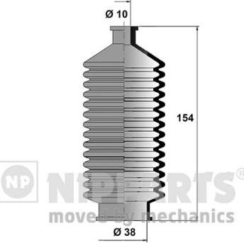 Nipparts J2846000 - Комплект пилника, рульове управління autocars.com.ua