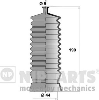 Nipparts J2847002 - Комплект пилника, рульове управління autocars.com.ua