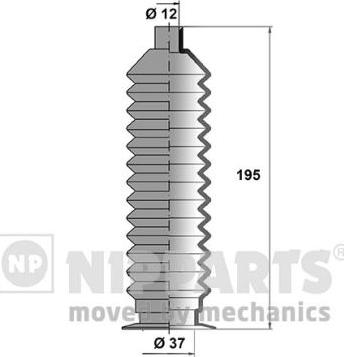 Nipparts J2847003 - Комплект пилника, рульове управління autocars.com.ua