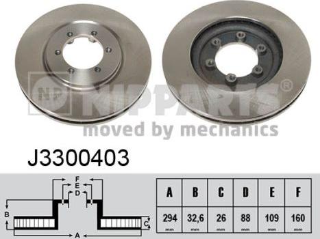 Nipparts J3300403 - Тормозной диск avtokuzovplus.com.ua