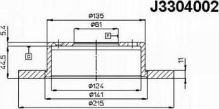 Nipparts J3304002 - Тормозной диск avtokuzovplus.com.ua