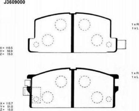 Brake Engineering PA413 - Гальмівні колодки, дискові гальма autocars.com.ua