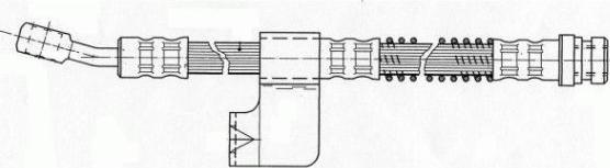 Nipparts J3700515 - Тормозной шланг avtokuzovplus.com.ua