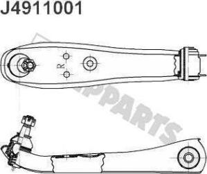 Nipparts J4911001 - Важіль незалежної підвіски колеса autocars.com.ua