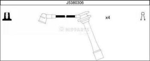 Nipparts J5380306 - Комплект кабелiв запалювання autocars.com.ua