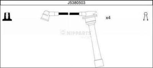 Nipparts J5380503 - Комплект проводов зажигания avtokuzovplus.com.ua