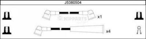 Nipparts J5380504 - Комплект проводів запалювання autocars.com.ua