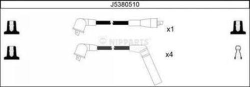 Nipparts J5380510 - Комплект проводов зажигания autodnr.net