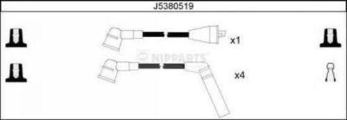 Nipparts J5380519 - Комплект проводів запалювання autocars.com.ua