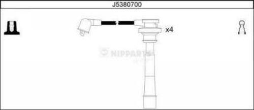 Nipparts J5380700 - Комплект проводов зажигания autodnr.net