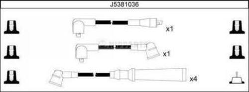 Nipparts J5381036 - Комплект проводов зажигания avtokuzovplus.com.ua