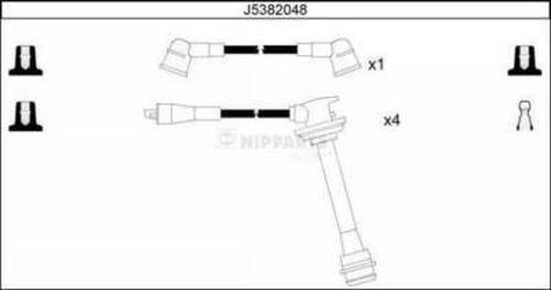 Nipparts J5382048 - Комплект проводів запалювання autocars.com.ua