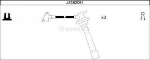 Nipparts J5382061 - Комплект проводів запалювання autocars.com.ua
